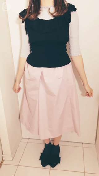 カジュアル×ガーリーな楽ちんコーデ☆