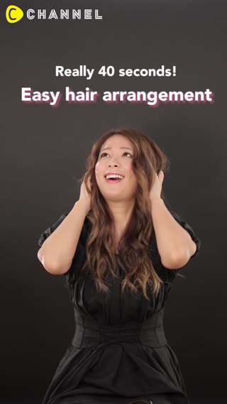 40 Second Easy Hair Arrangement!