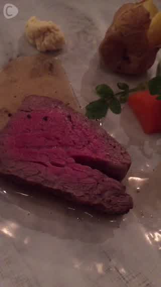 "銀座、"高級ローストビーフ！