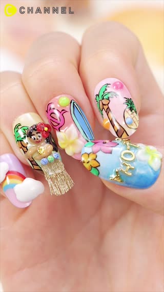 ฮูลา ฮูล่า  เล็บสาวน้อยชาวเกาะเริงระบำ 