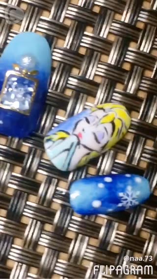 リクエスト：アナと雪の女王ネイル