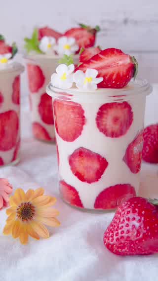 簡単かわいい!!水玉ホワイトチョコレートムース！