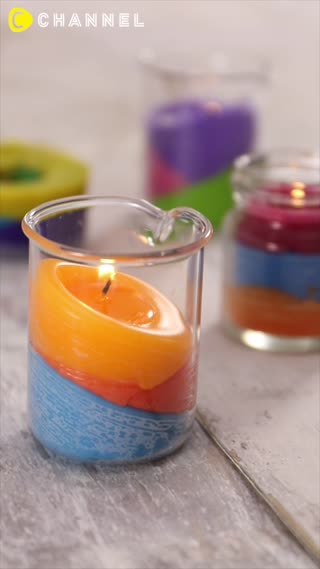 เทียนแฮนเมด ทำเองง่ายแค่ใช้สีเทียน