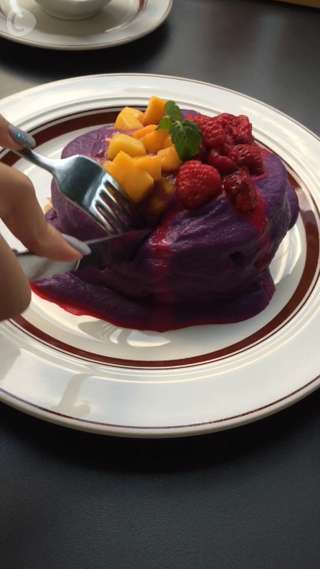 【銀座】ハロウィンカラーのパンケーキを食べてみた♪@eggs'n things