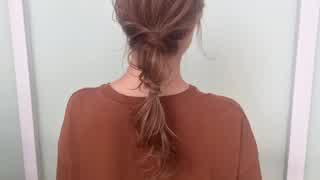 カジュアルポニーテールヘアアレンジ ゴム2本でできる！SALONTube