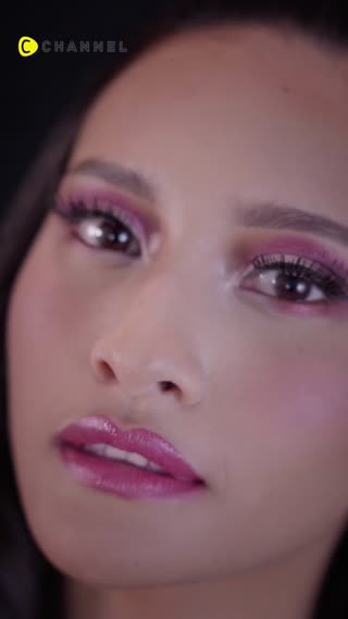 Sexy Look with Pink Semi Cut Crease 