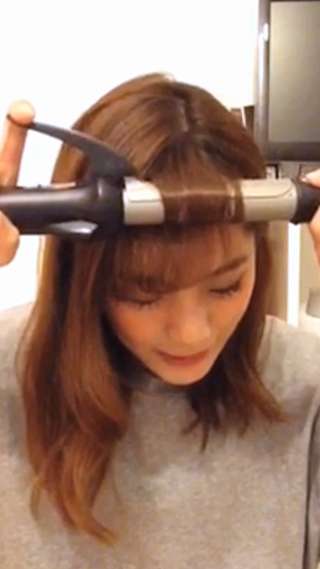 前髪の巻き方紹介！貴島明日香伝授！