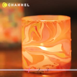 Sheer Marble Candle Holder Using Polish