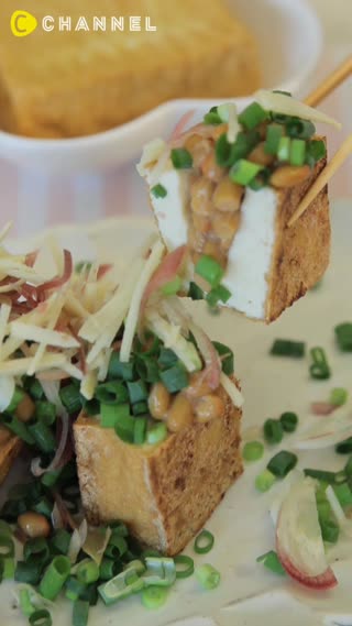 女性の味方！軽食にもオススメ♪ イソフラボンたっぷり厚揚げ納豆サンド