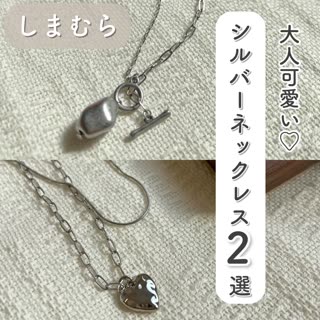 【しまむら】大人可愛い♡シルバーネックレス2選