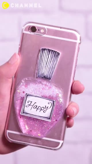 DIY เคสมือถือขวดน้ำหอมฟรุ้งฟริ้งแสนสวย
