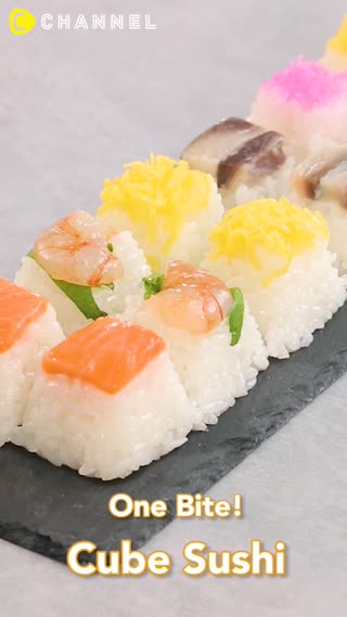 One Bite! Cube Sushi