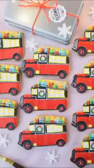 プレゼントを乗せた車