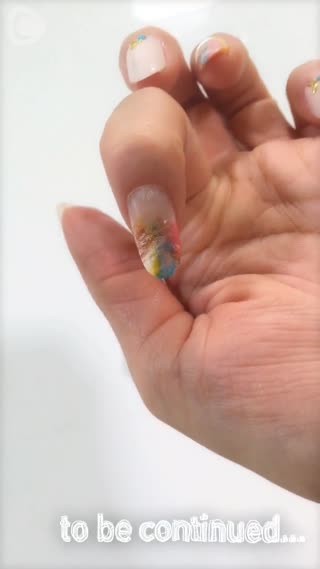 閃閃發亮★用眉刷也能畫出指彩？Part2