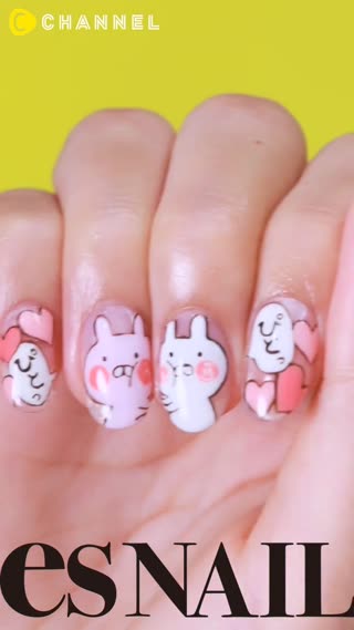 Usamaru Nails กระต่ายหน้านิ่งสุดคิ้วท์