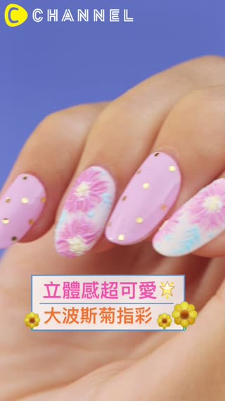 立體感超可愛★大波斯菊指彩