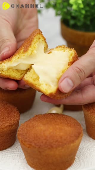 เค้กไข่ไส้ครีมคัสตาร์ด