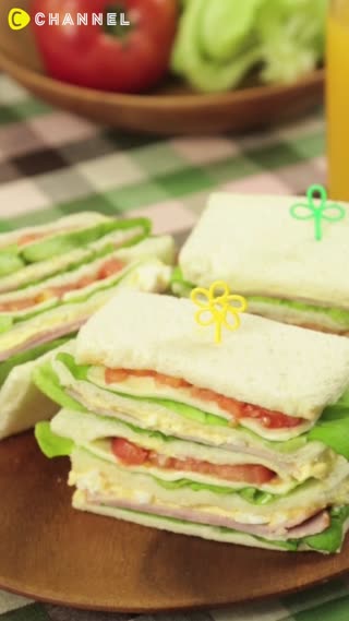 Cara mudah memotong sandwich