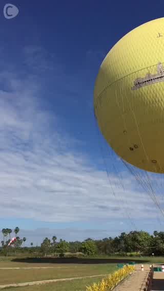 気球で200メートル上空から見下ろす世界遺産！アンコールバルーン！