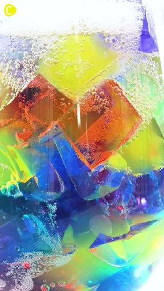 เรนโบว์เจลลี่โซดา  ซ่าเต็มแก้ว 