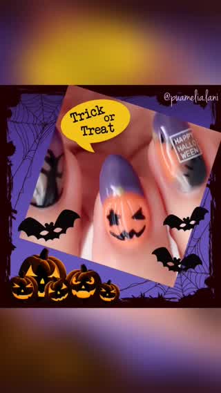 ぷっくりジャック・オ・ランタン🎃ハロウィンネイル