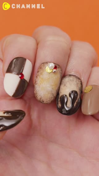 Milano Chocolate Cookie Nails