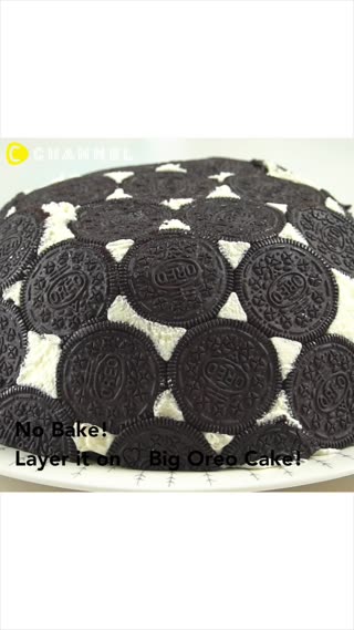 No Bake! Big Oreo Cake!