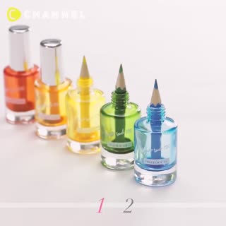 Mini Nail Polish Colored Pencils Decor