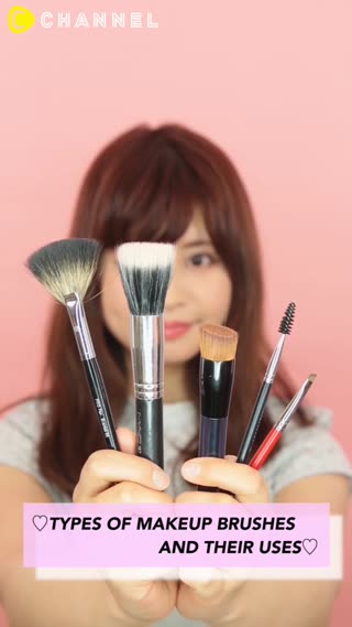 ♡TYPES OF MAKEUP BRUSHES AND THEIR USES♡