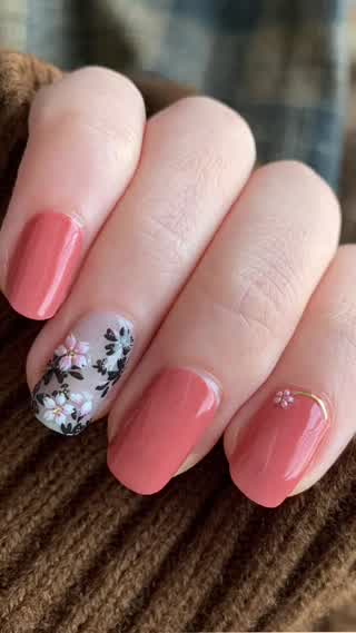 【Gelato Factory】魅惑的なシースルー桜ネイル！シールのアレンジ方法