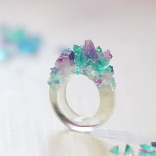 ラメを入れてよりリアル 鉱物リング Peachy ライブドアニュース