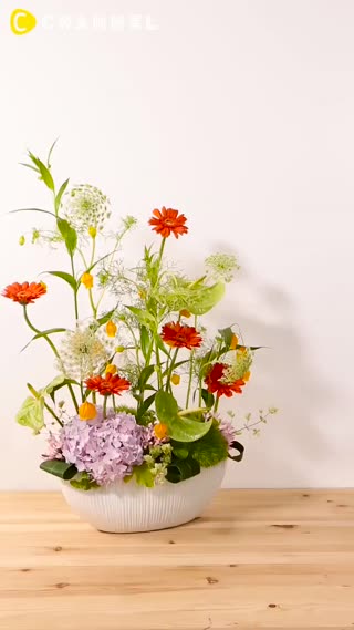 盆栽花藝教學DIY