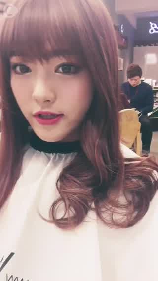 春イメチェン！美容室に来ました♡