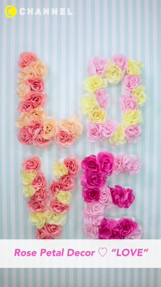 Rose Petal Decor ♡ “LOVE”