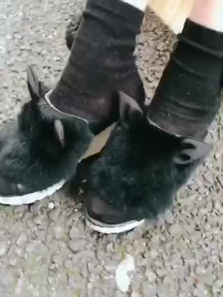 ひぃコーデ購入品！銀の沓〜猫耳がついた可愛いファーサンダル〜