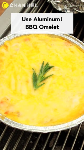 Using Aluminum Foil! BBQ Omelet