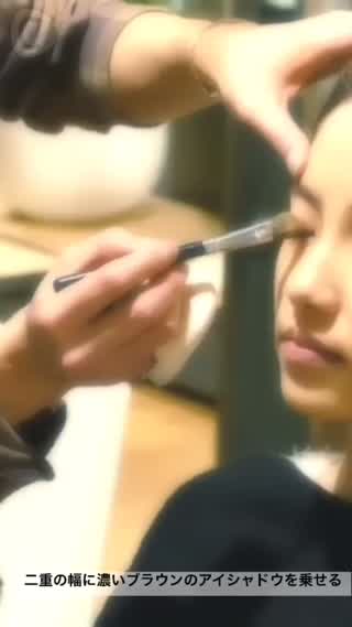 簡単 ブラウンラメ アイメイク！！