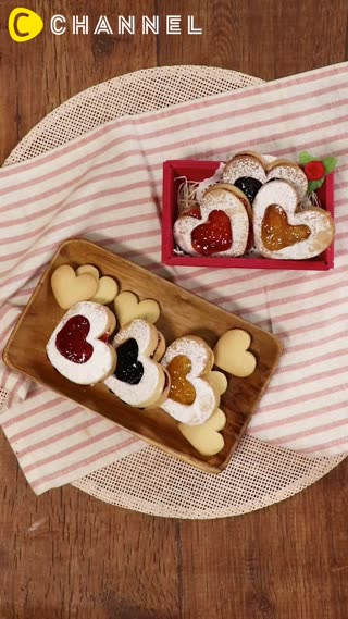 當成禮物超適合♪果醬夾心餅乾