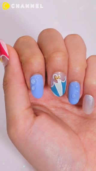 水滴指彩♡就像真的雨滴滴在手上一般