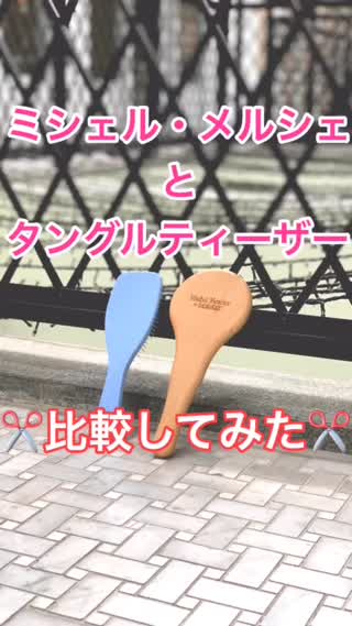 【比較シリーズ】ミシェルメルシェとタングルティーザーを比較してみました✂️