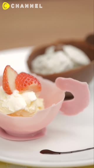 ทำถ้วยช๊อคโกแลตจากลูกโป่ง 