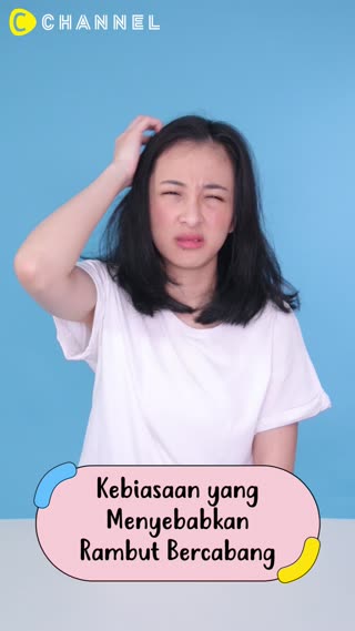 Kebiasaan Menyebabkan Rambut Bercabang