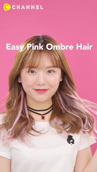 Easy Pink Ombre Hair