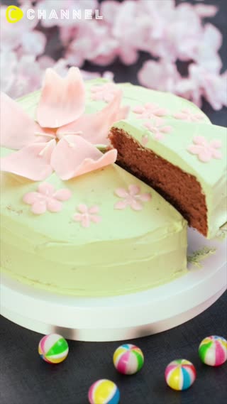 เค้กช็อกโก้มัทฉะ หอมกลิ่นซากุระ ฟิน