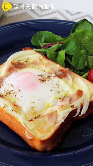 奶油起司培根蛋吐司～在家輕鬆就能完成早餐！