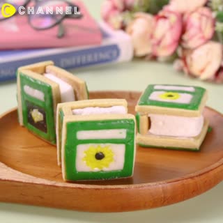 好甜的～書？ 棉花糖書本方塊酥