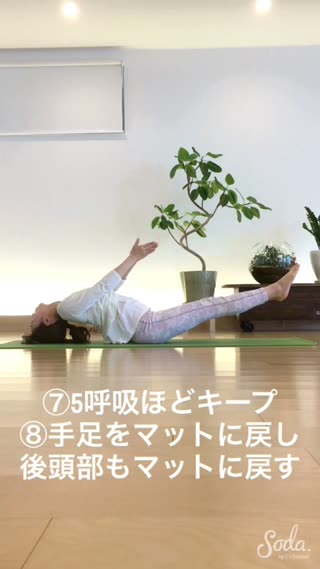 姿勢の改善 魚のポーズ