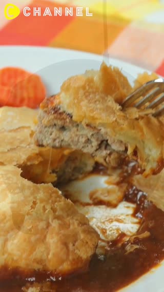 讓人忍不住一口接一口的～起司漢堡排