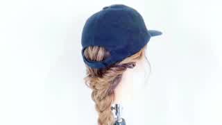 キャップに似合うねじリンパ編み込みの動画