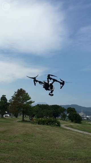 台北の空を飛んでみました！例のアレで！